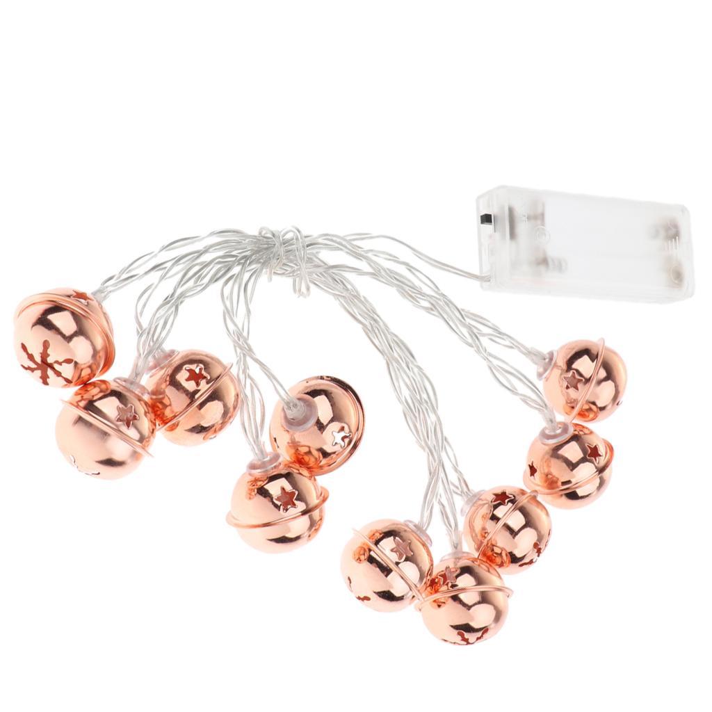 Battery Jingle Bell Decor String Lights Wedding Party Decor