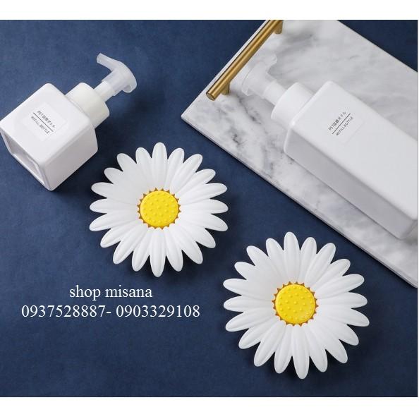 Dụng cụ để xà phòng, múi rửa chén hình hoa cúc xinh xắn
