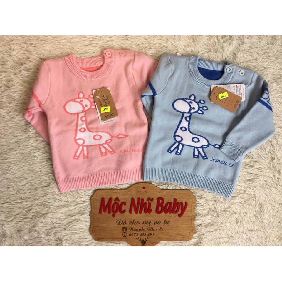 Áo len mới về cho các bé nhí ạ Chất len mịn, dày dặn 2 lớp bao đẹp. Size 4-10kg. Giá 120k/c