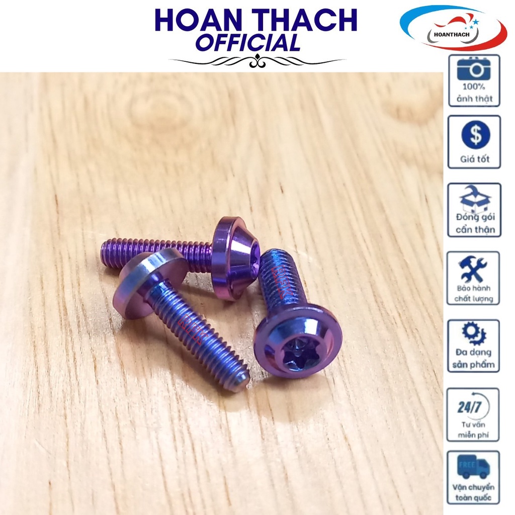 Ốc Gr5 Titan Dù 4L15 Tím Dùng cho nhiều dòng xe SP012409 (giá 1 con)