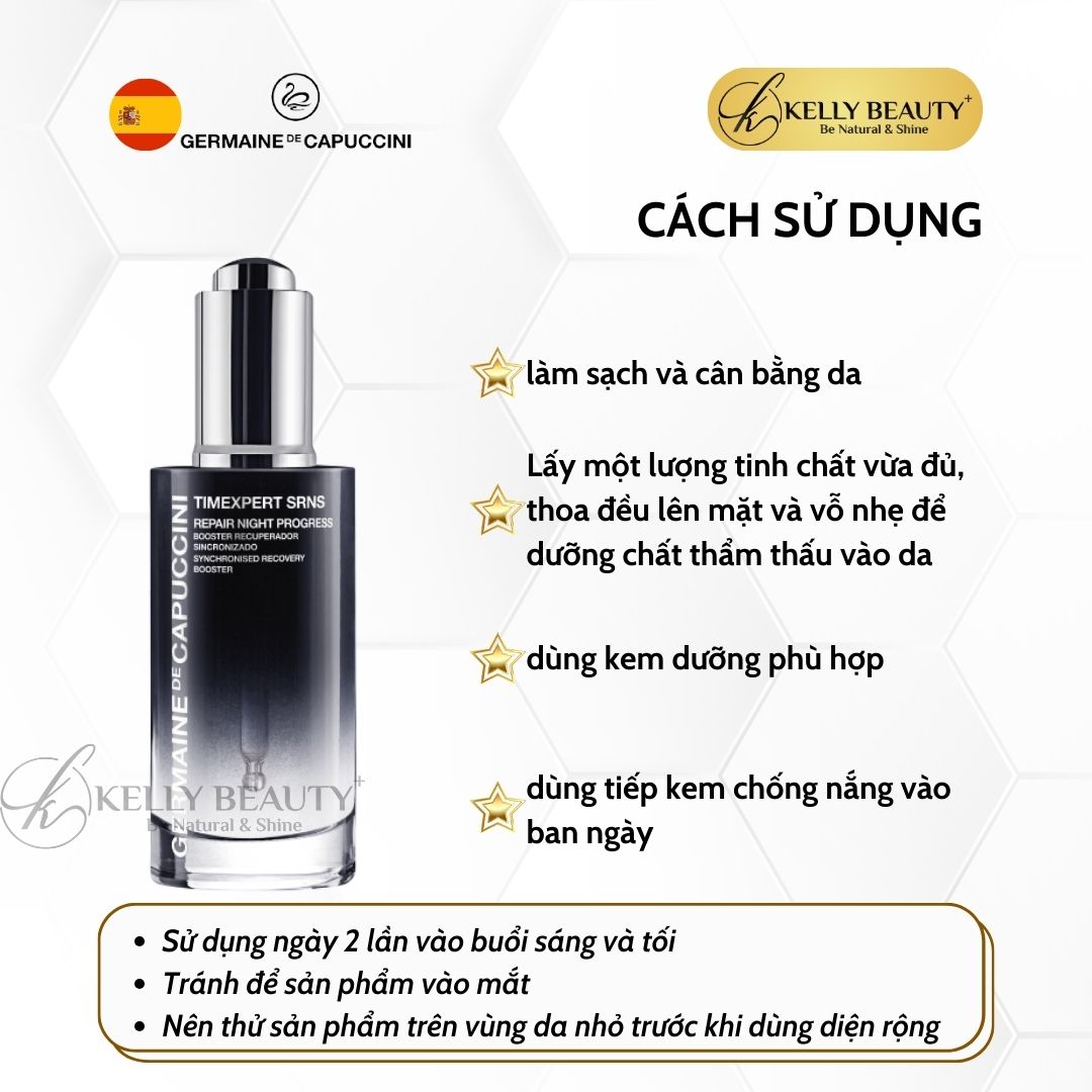 Tinh Chất Chống Lão Hóa Timexpert SRNS Repair Night Progress - Germaine de Capuccini | Kelly Beauty