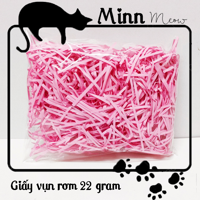 [22 Gram] Giấy vụn giấy rơm trang trí lót hộp quà hoặc túi giấy - giảm sốc món quà - Minn Meow