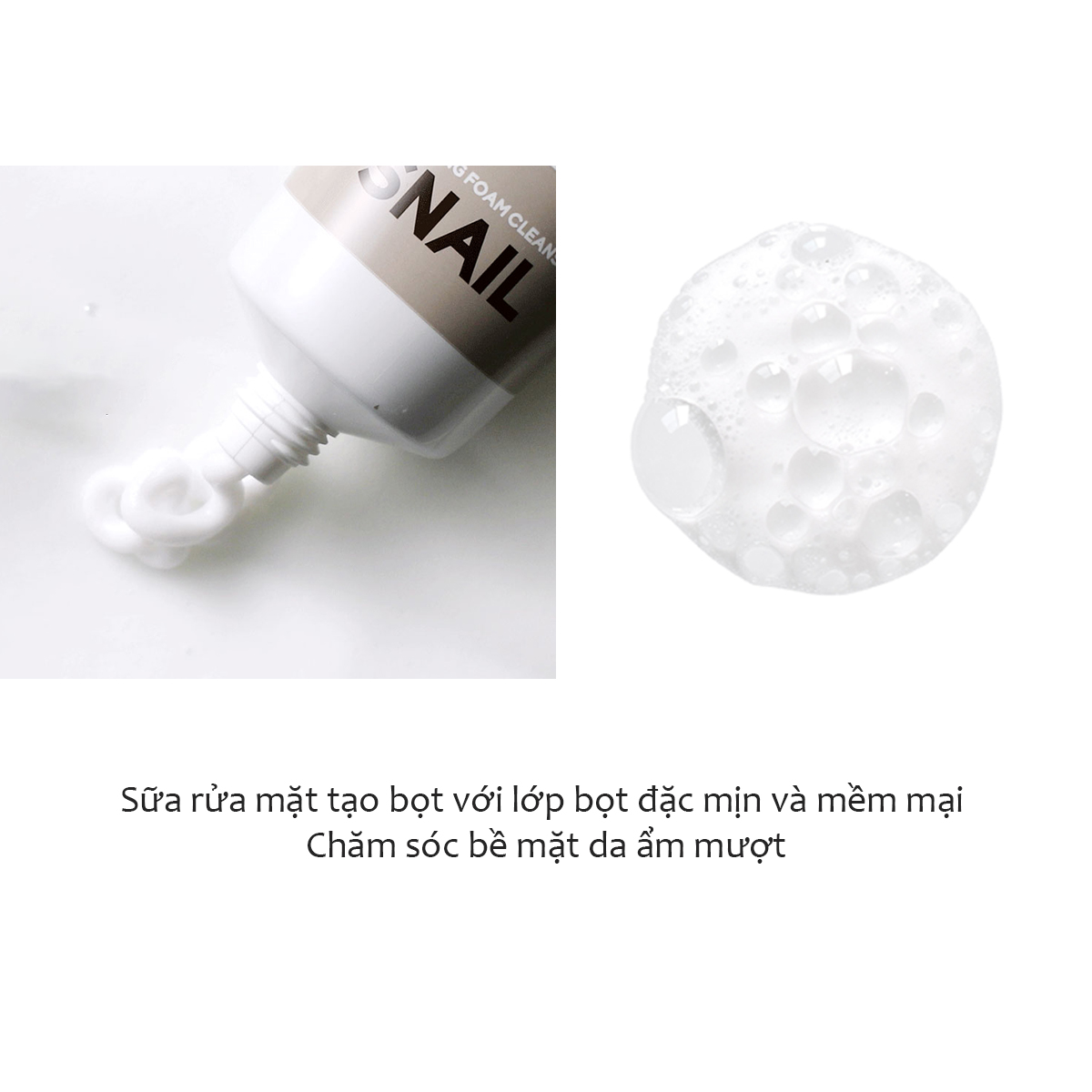 Sữa rửa mặt tạo bọt Làm Mềm Da Tenzero Balancing Foam Cleanser Snail 100ml