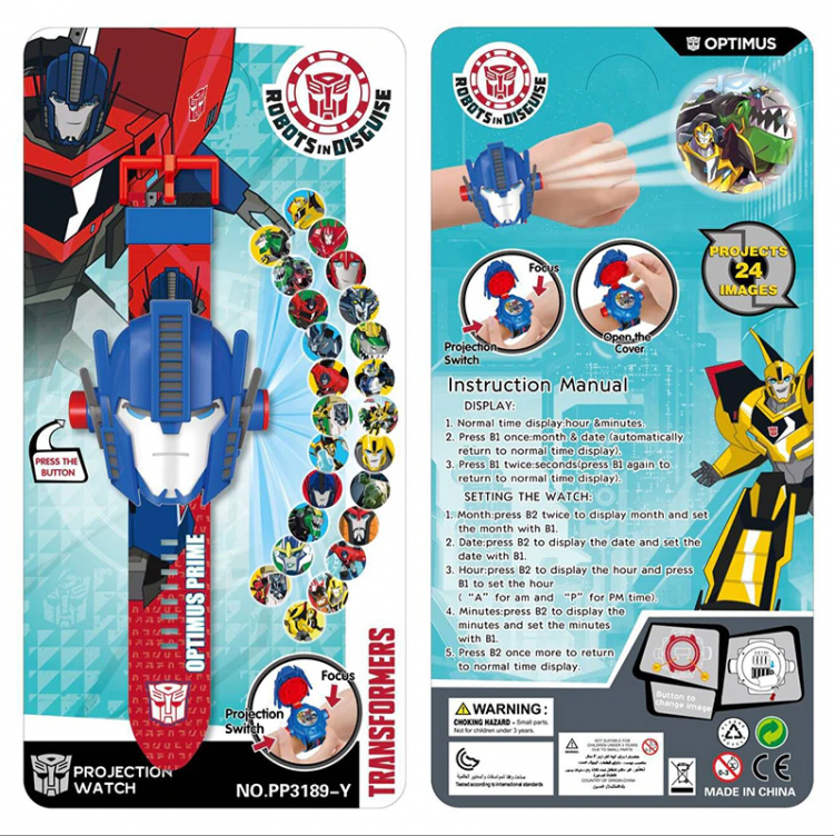 Đồng hồ điện tử chiếu 24 hình 3D Projector Watch Avengers