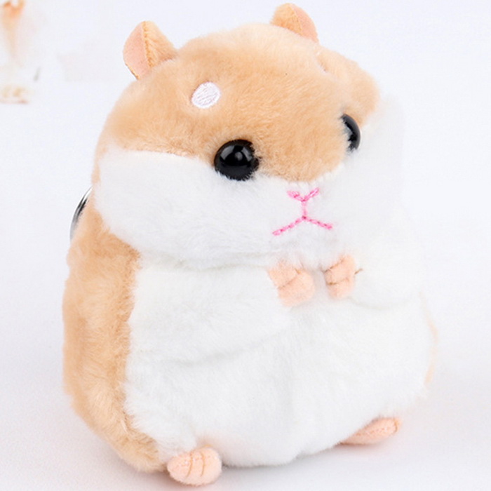 Móc khóa chuột Hamster dễ thương V.3, Móc khóa hình chuột Hamster siêu đáng yêu màu sắc dễ thương - Màu ngẫu nhiên