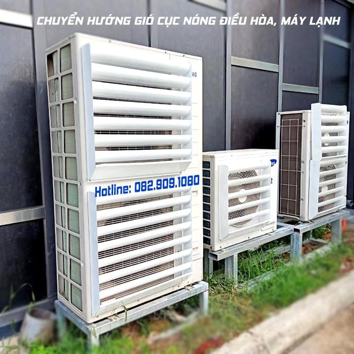 Bộ phụ kiện chuyển hướng gió dàn nóng điều hòa, máy lạnh. Mặt nạ đổi hướng gió cục nóng điều hòa 9000