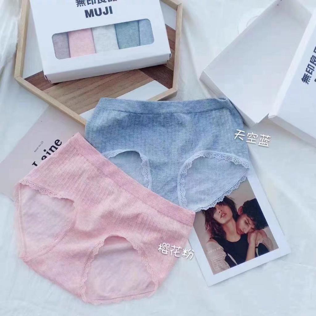 Hộp 5 quần lót nữ kháng khuẩn muối tiêu