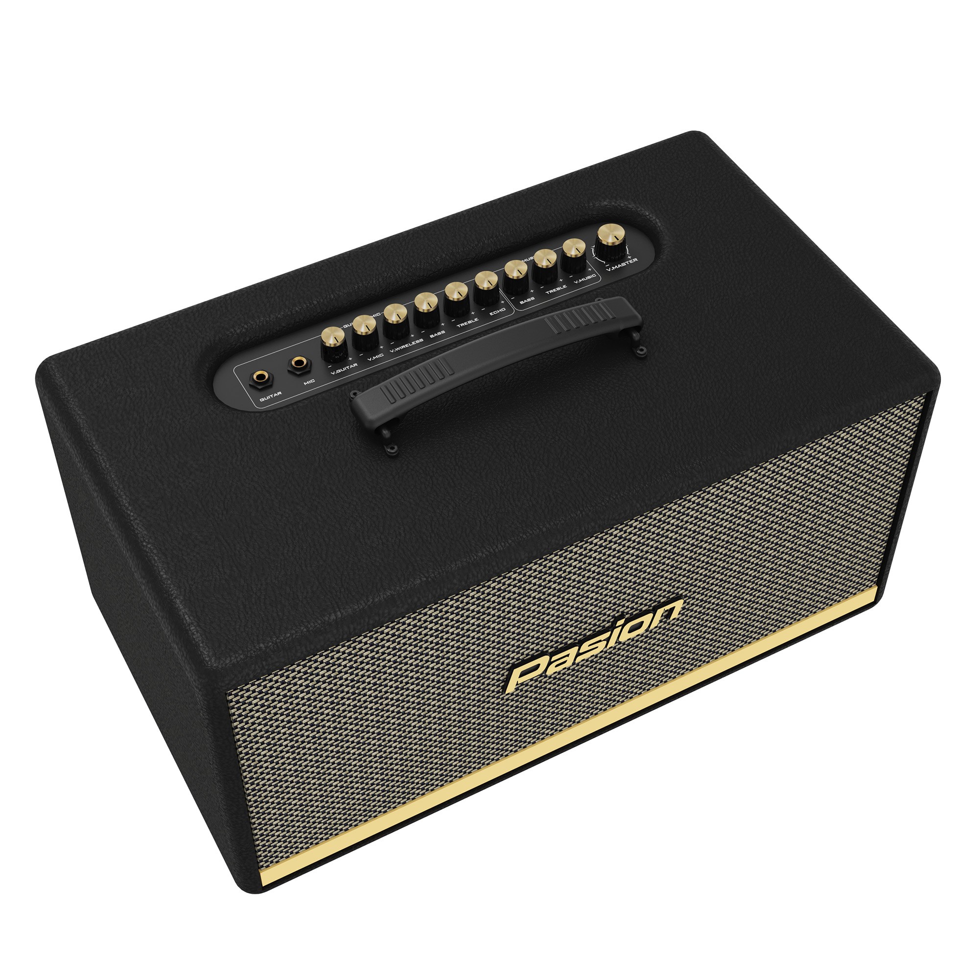 Loa karaoke di động, xách tay Paramax Pasion 2 cao cấp - Âm thanh hay cực đỉnh, bass khoẻ - kèm 2 tay micro UHF, có cổng quang học, bluetooth, usb - Hàng chính hãng