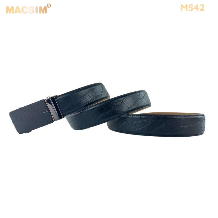 Thắt lưng nam da thật cao cấp nhãn hiệu Macsim MS42