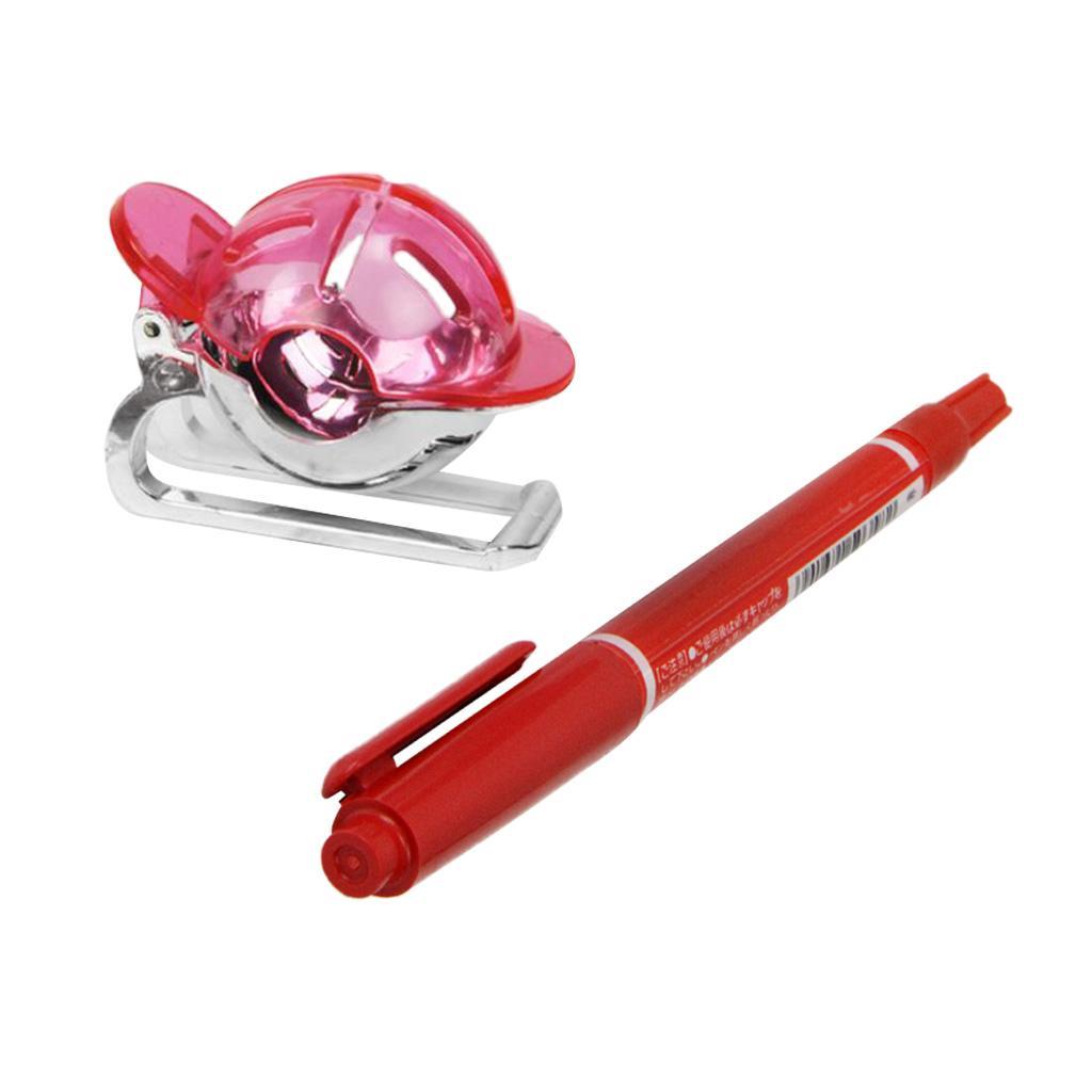 Golf Ball Liner & Marker Line drawing Alignment Tool for Putting Pink