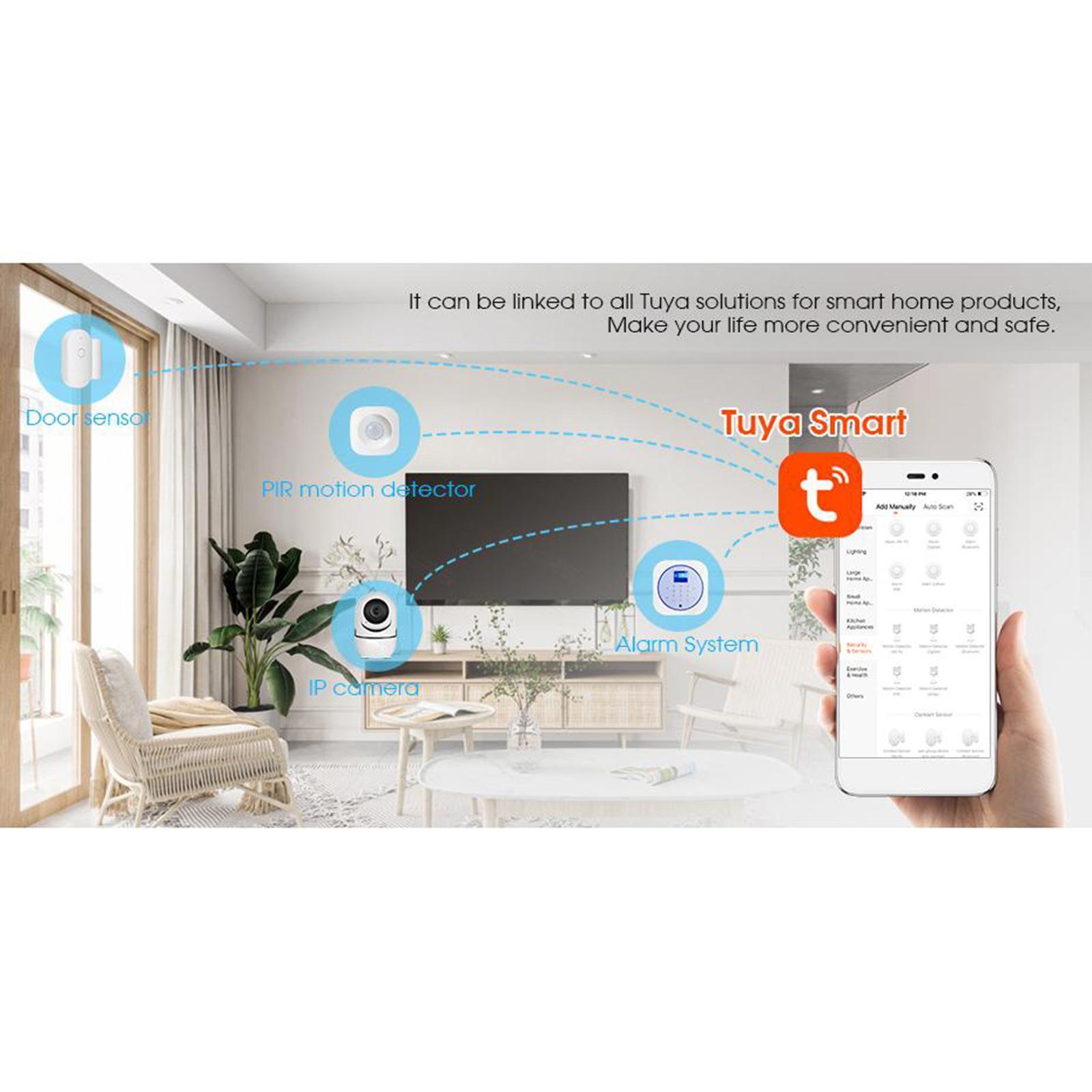 Home WiFi Tuya Door Window Open / Closed Sensor Detector Safe for