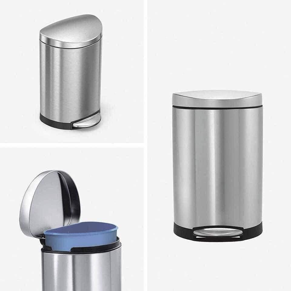 Thùng rác bán nguyệt Simplehuman 6L Hàng chính hãng