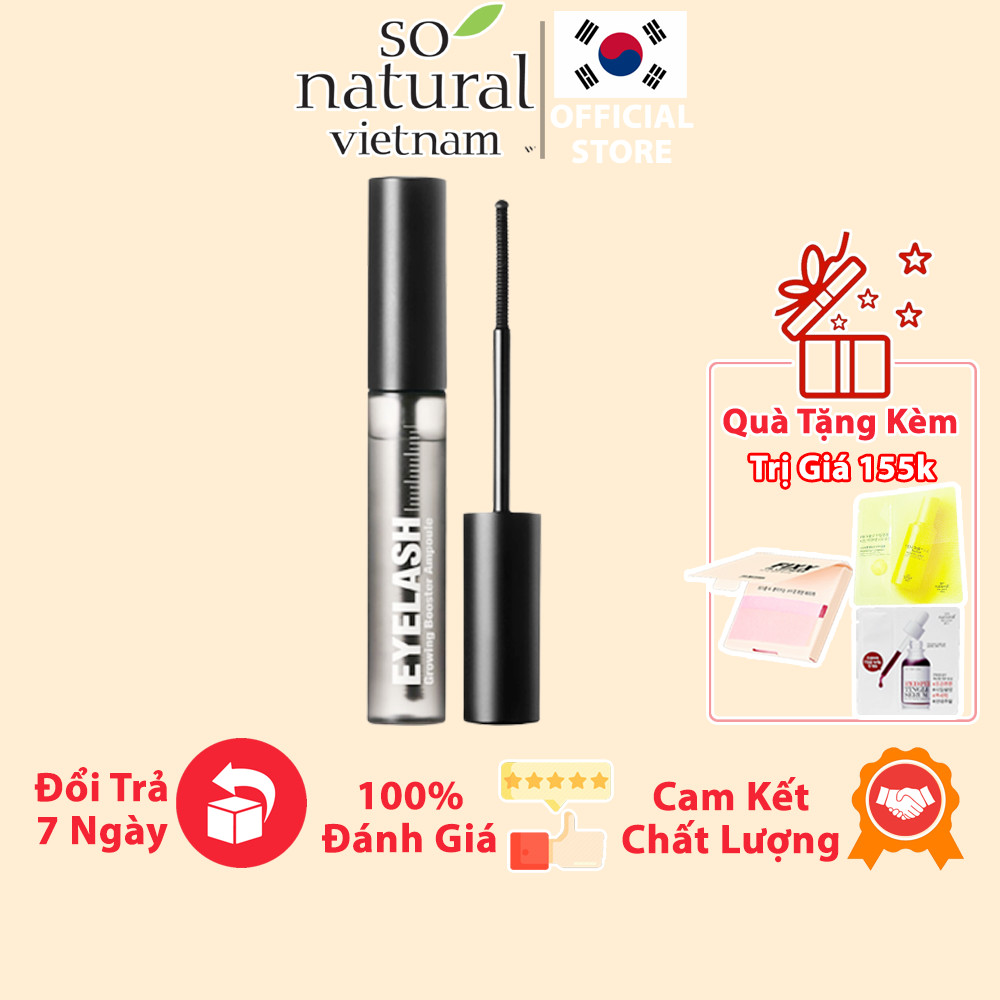 Tinh Chất Dưỡng Mi Cong Mượt Dày So Natural Eyelash Growing Booster Ampoule 9ml