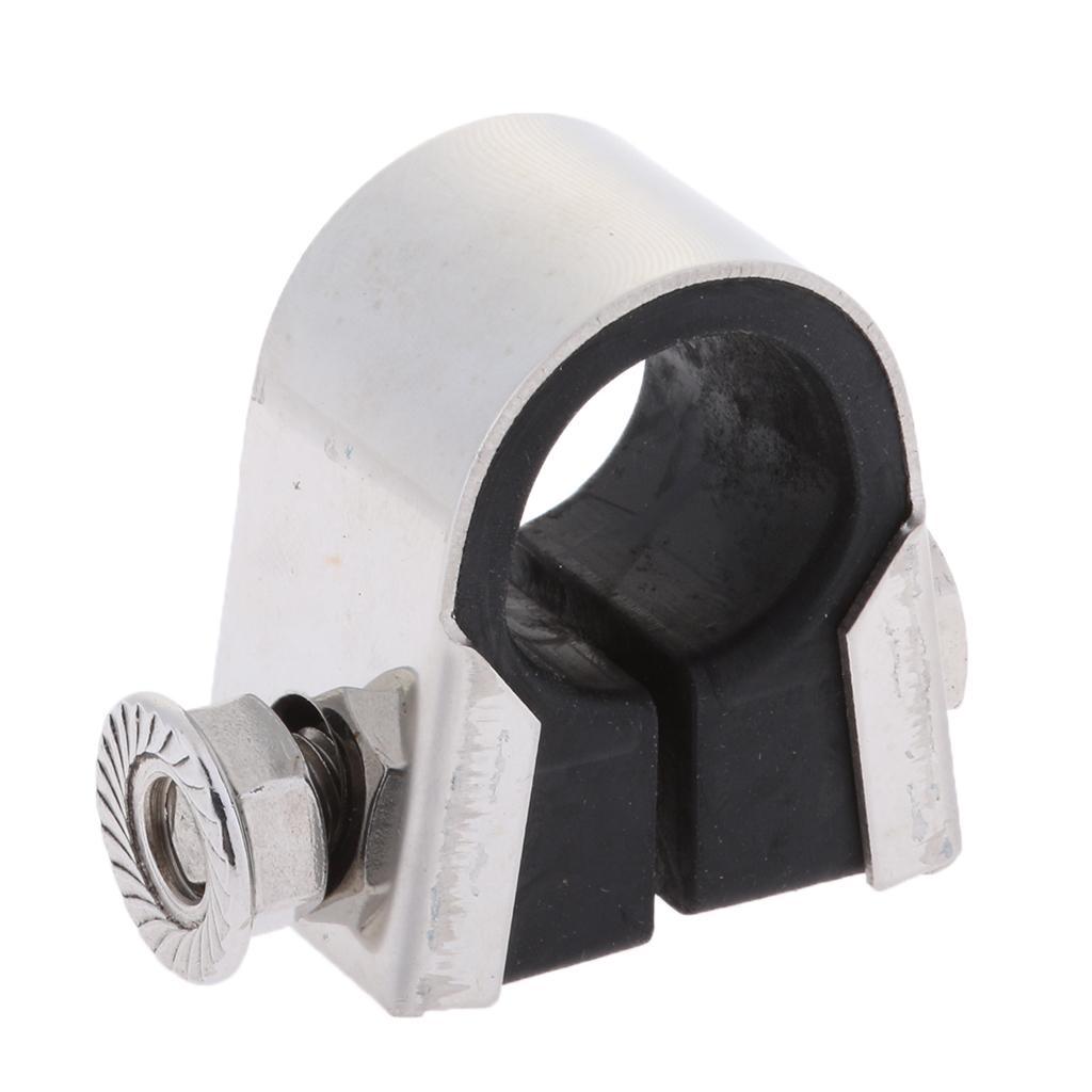 Motorbike Handlebar Mounting Bracket Clamp Gauge Rubber /8" 1"