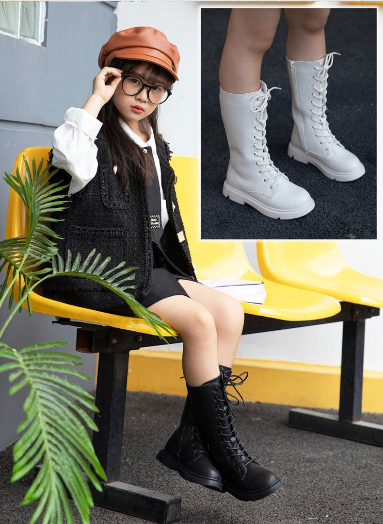  Giày boot cao cổ trẻ em nữ  Mã 7019
