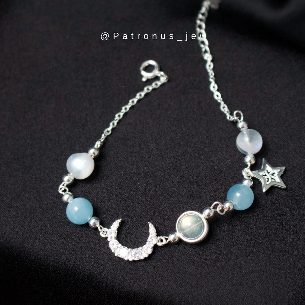 Lắc Tay Aquamarine Mix Moonstone VTAMM22A Patronus