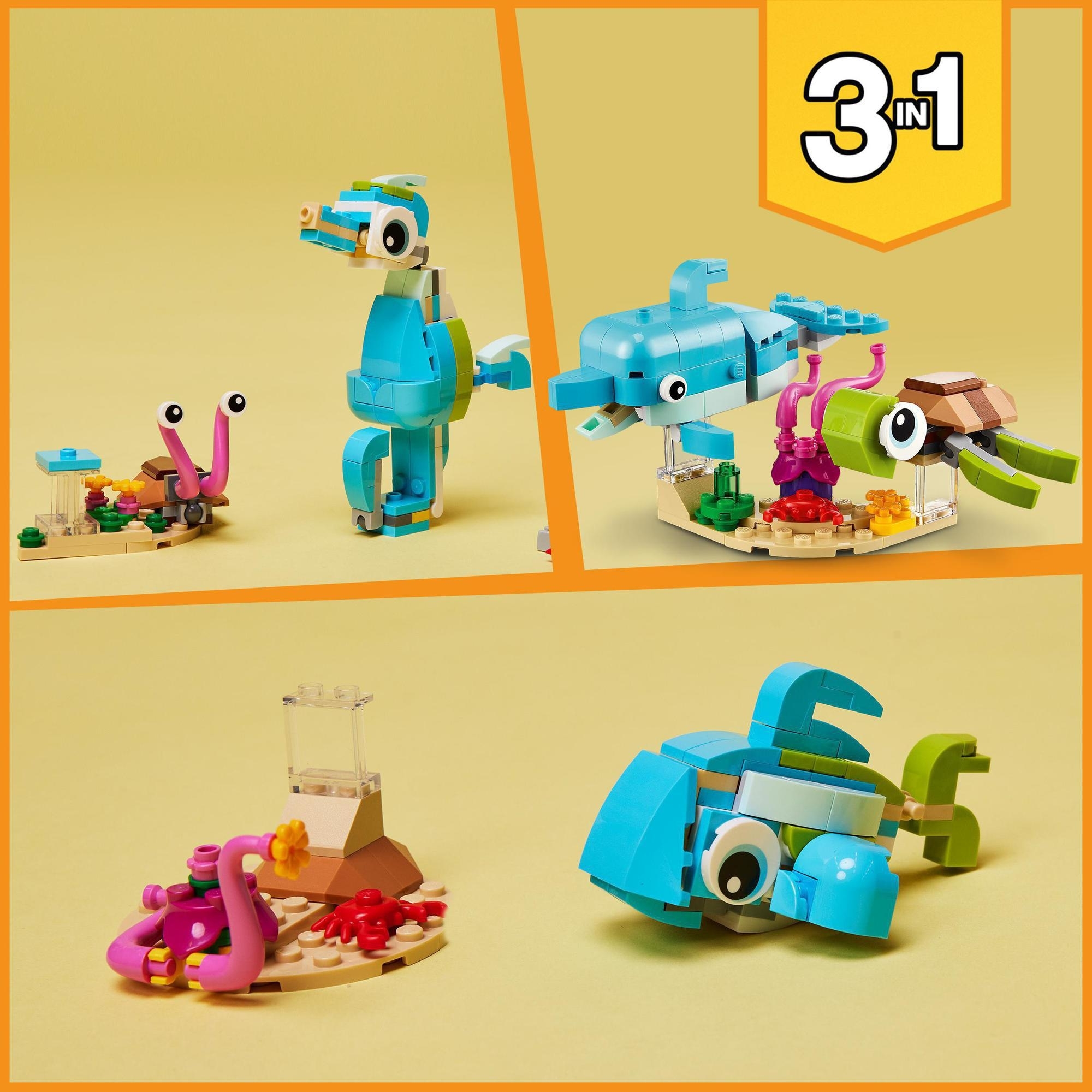LEGO Creator 31128 Cá Heo Và Rùa (137 chi tiết)