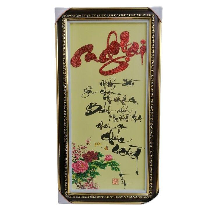 Tranh thư pháp MỪNG THỌ ngoại. Quà tặng mừng thọ. tết.