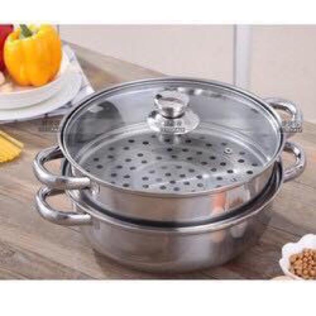 NỒI HẤP INOX 2 TẦNG