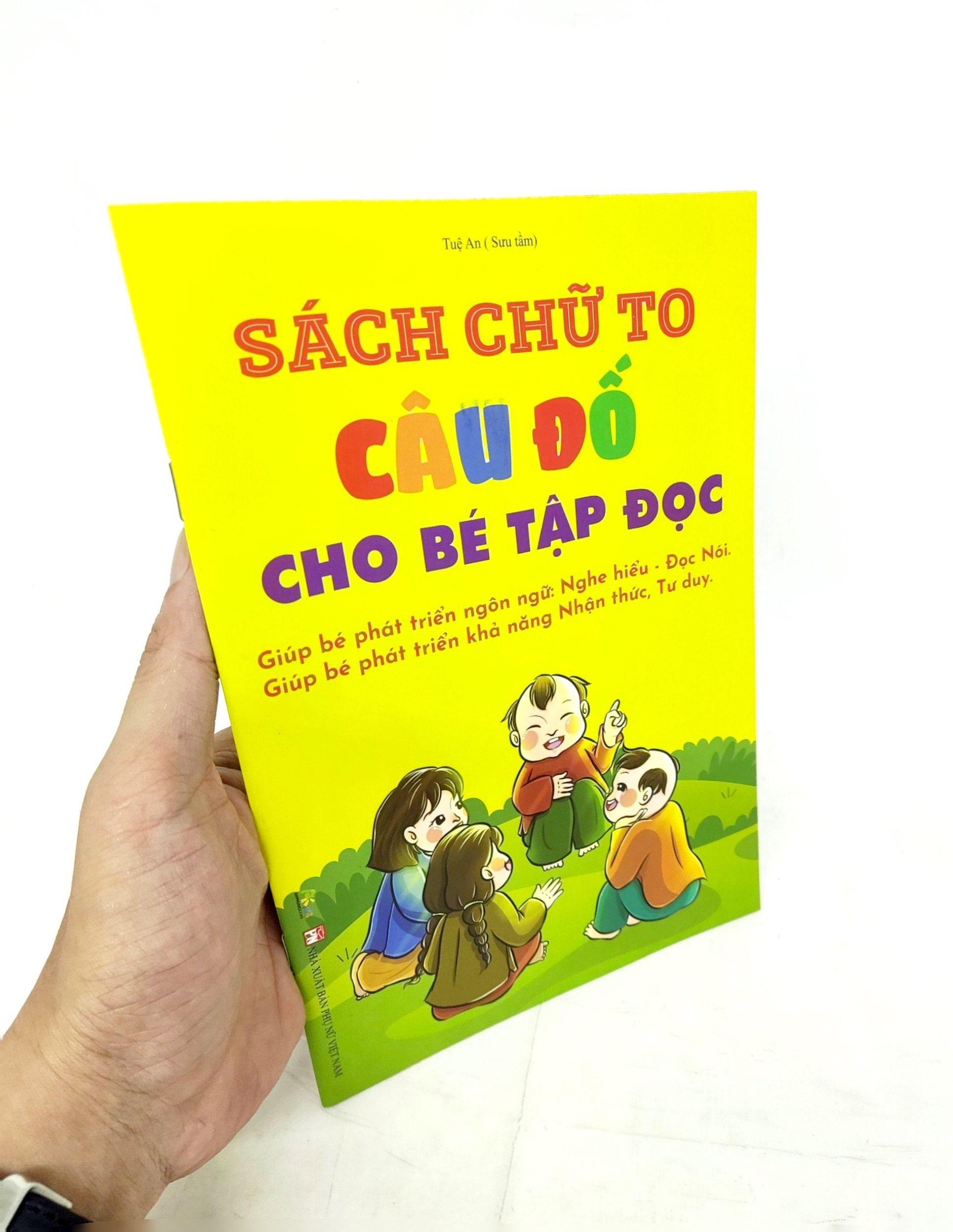Sách Chữ To Truyện Câu Đố Cho Bé Tập Đọc