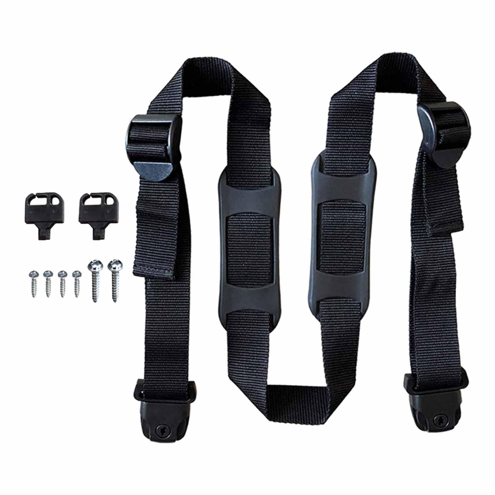Garbage Strap Trash Can Lid Lock, Nylon Strap with Mount Screws, Dustbins Lock Strap, Garbage Can Security Strap for Outdoor Road Garbage Can