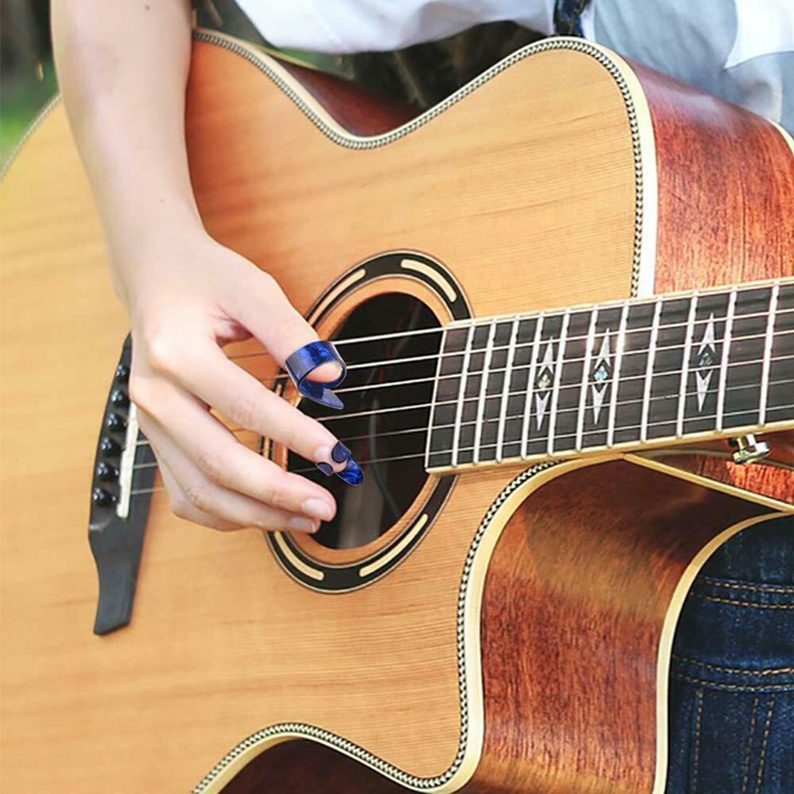 4pcs Finger Guitar Pick 1 Thumb 3 Finger Picks Plectrum Guitar Accessories