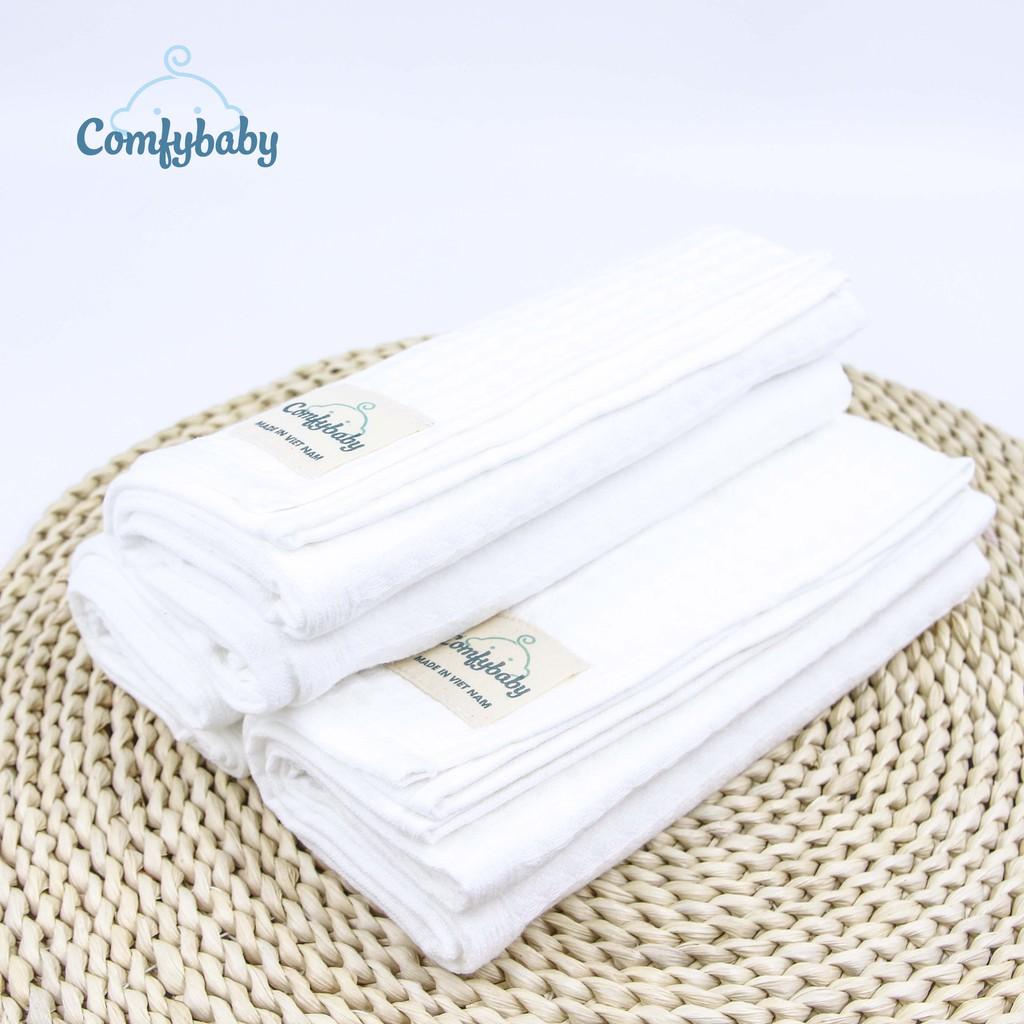 Made in Việt Nam - Khăn tắm đa năng 100% Cotton cho bé và gia đình Comfybaby - phù hợp sử dụng như chăn đắp, quấn ủ bé kích thước 70*70cm