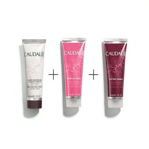 Bộ Ba sản phẩm dưỡng da tay Caudalie Luxury Hand Cream Trio