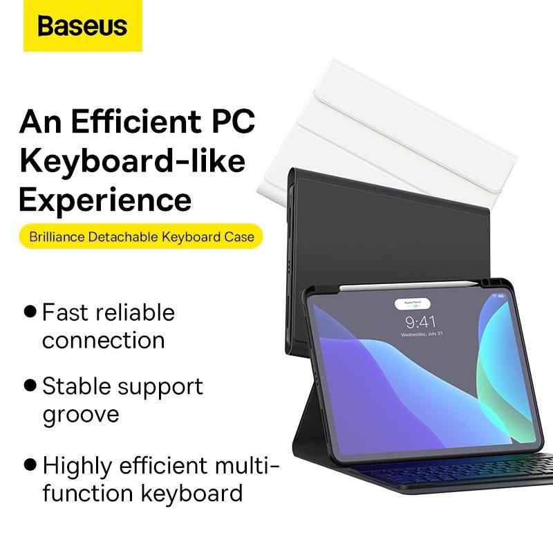 Bao Da Nam Châm Tích Hợp Bàn Phím Baseus Brilliance Detachable Keyboard Case cho P a d Pro（2018/2020/2021） (Hàng chính hãng