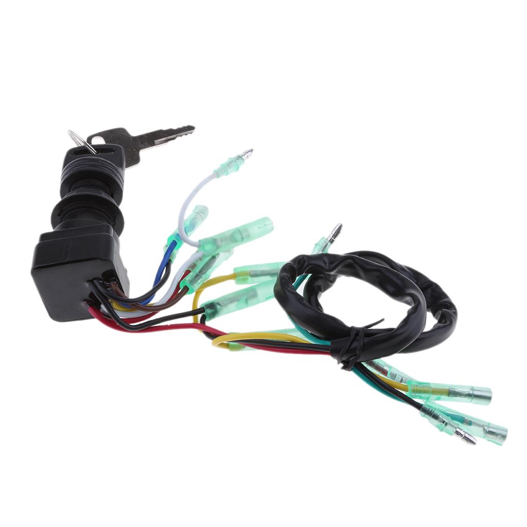 Marine Boat Outboard Motor Engine Ignition Switch Assembly with 2 Keys