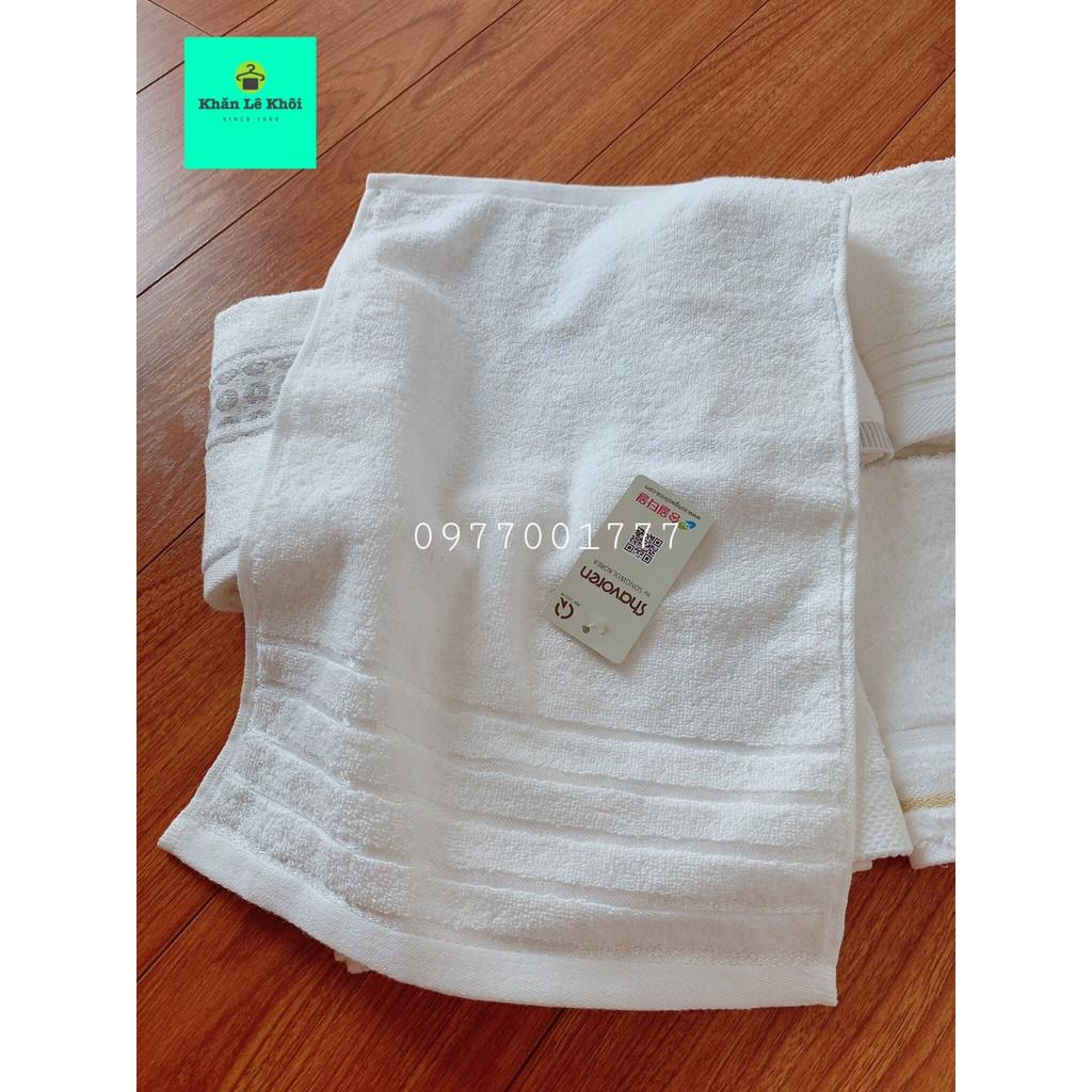 Khăn mặt Trắng Hàn Quốc chính hãng SONGWOL cao cấp -