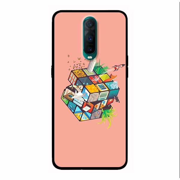 Ốp lưng in cho Oppo R17 Pro Rubik Cube