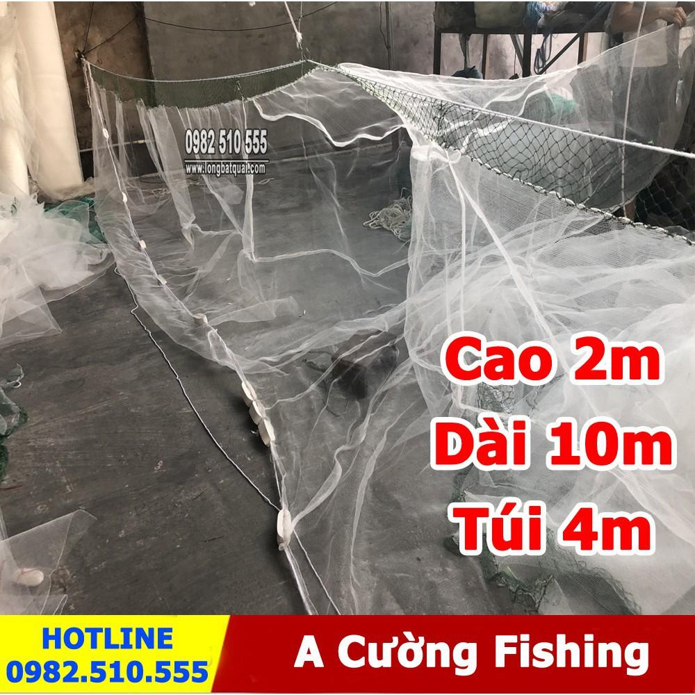 ( khuyến mại ) Lưới Quét cá - Lưới kéo cá - Lưới vét cá cao 2m dài 10m túi 4m giá rẻ ( đại hạ giá )