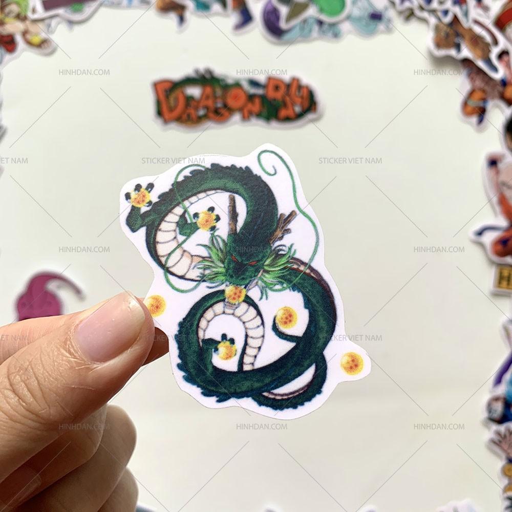 Sticker DRAGON BALL - miếng dán hình Bảy Viên Ngọc Rồng Gohan - Chất Liệu PVC Cán Màng Chất Lượng Cao Chống Nước, Chống Nắng, Không Bong Tróc Phai Màu