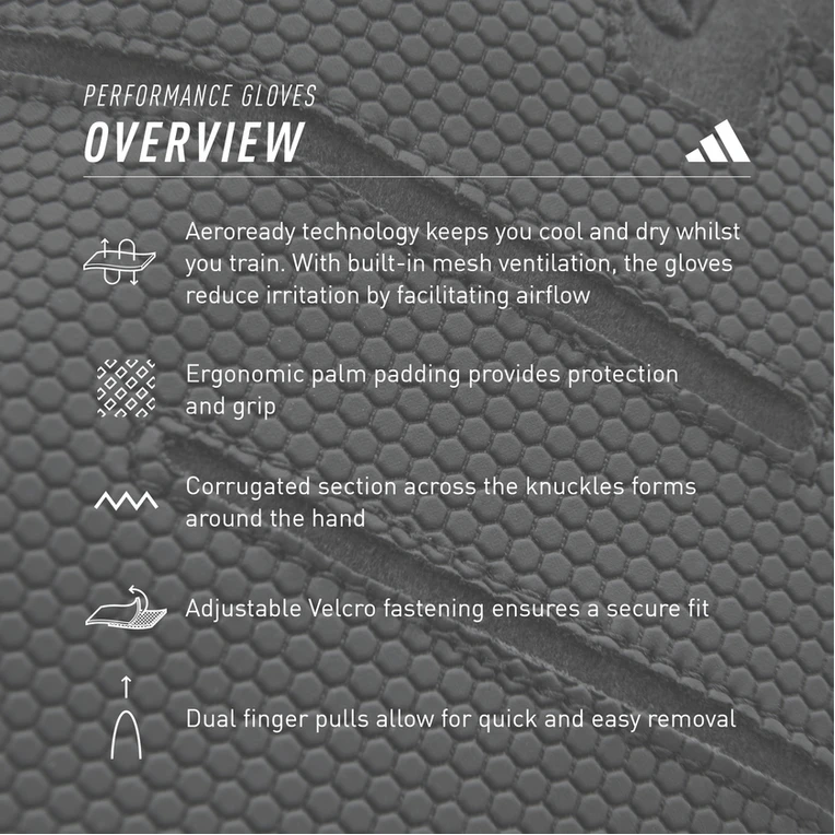Găng Tay Thể Thao Chính Hãng ADIDAS ADGB-1315 Performance Gloves (1 Cặp) - Phụ Kiện Tập Fitness, Gym