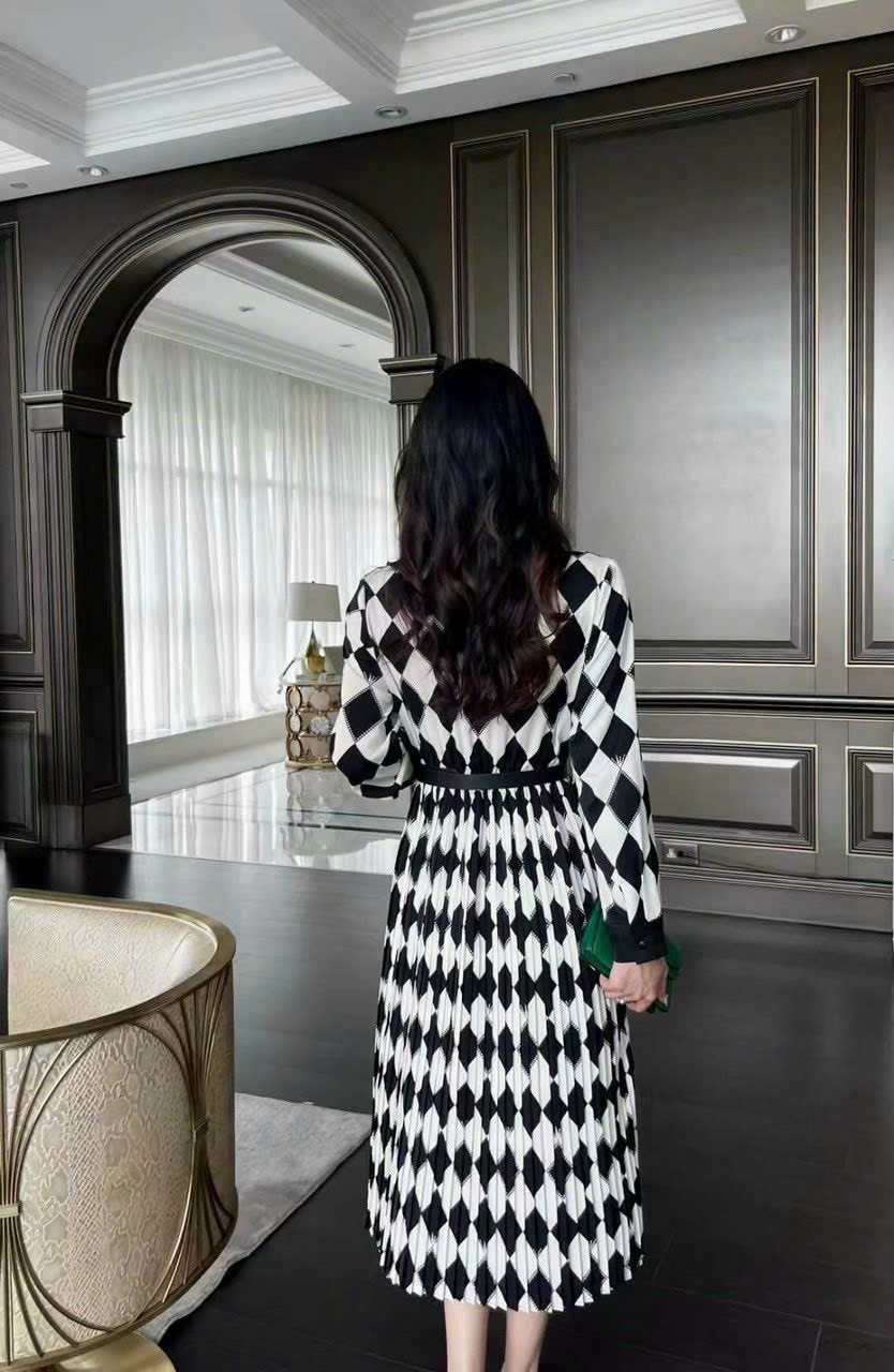 ĐẦM XÒE LỤA HỌA TIẾT SIÊU ĐẸP