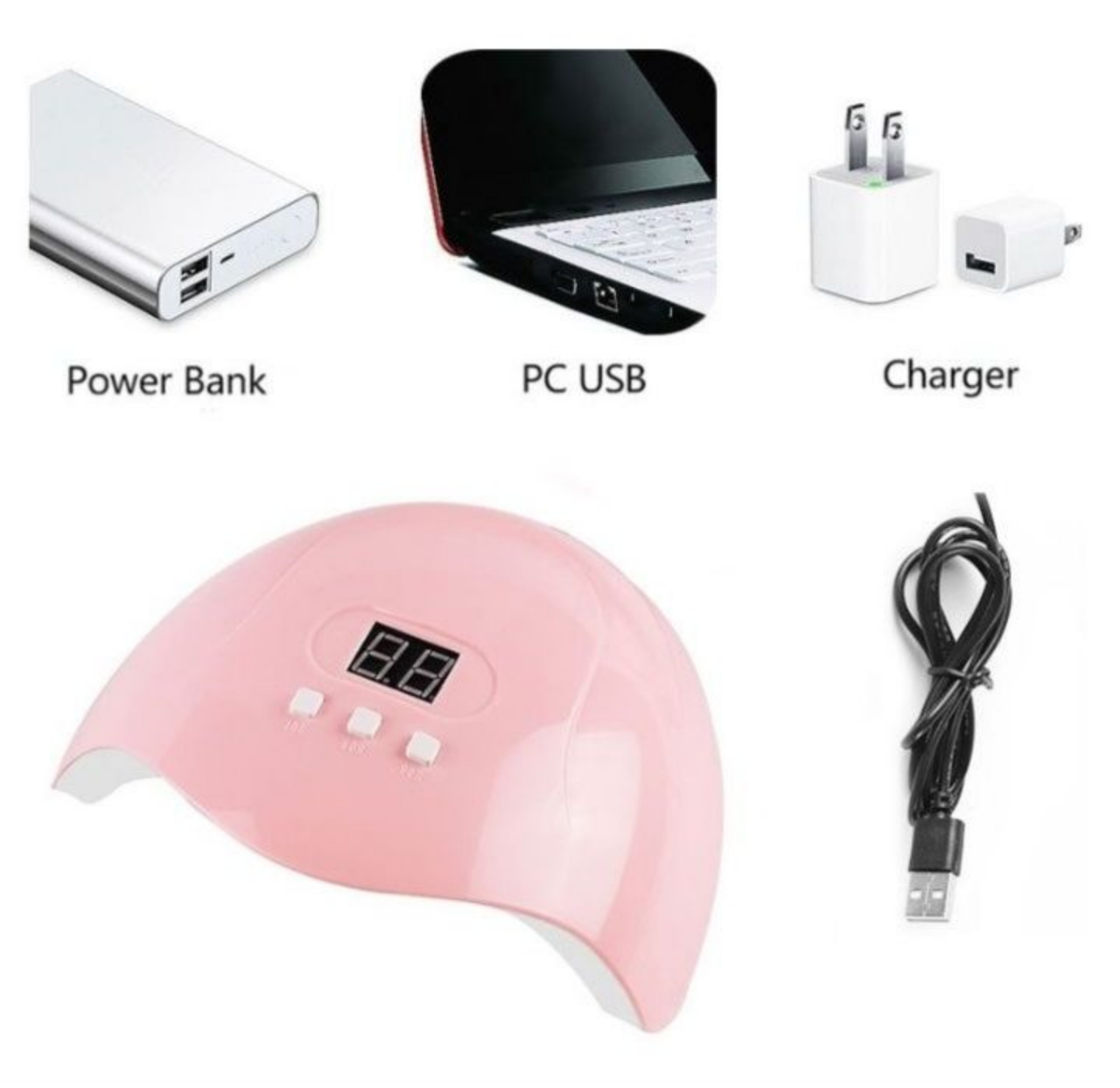 MÁY HƠ HẤP SẤY KHÔ MÓNG TAY MÓNG CHÂN BẰNG ĐÈN LED THÔNG MINH MẪU MỚI HÀNG CAO CẤP