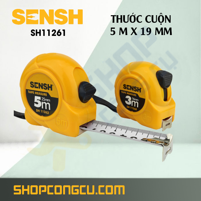 Thước cuộn 5mx19mm Sensh SH11261