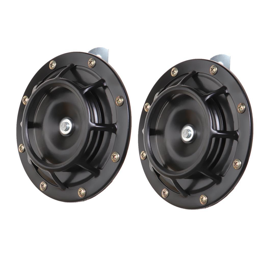 2 Pieces 12V Auto High Bass Basin Type Loudspeaker Signal Alarm