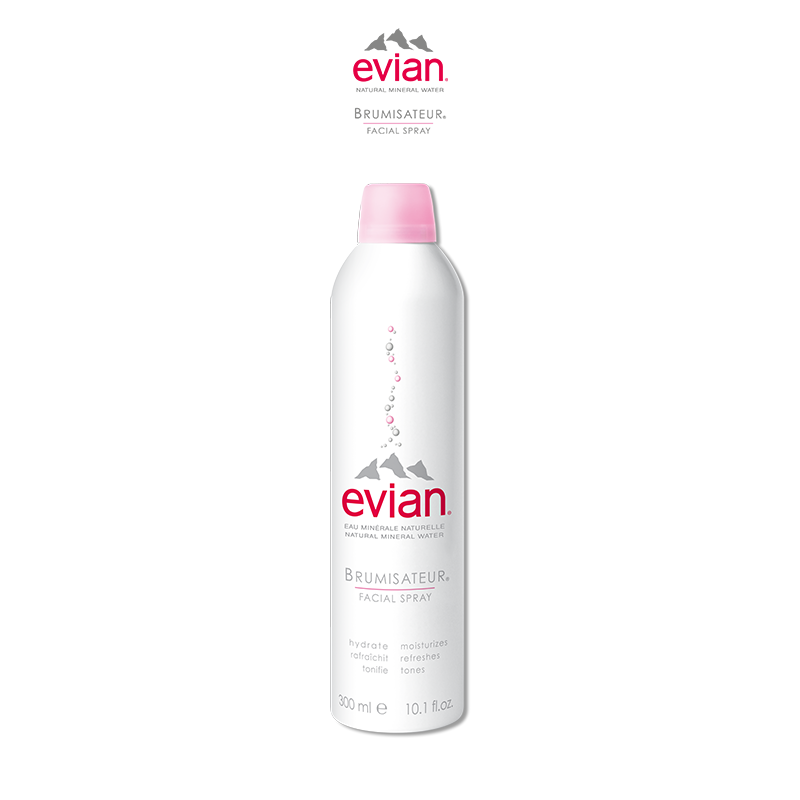 Combo 2 Xịt khoáng Evian Cấp Ẩm Và Làm Dịu Da Spray Brumisateur Natural Mineral Water 300ml