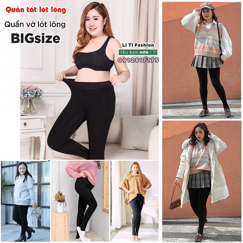 [Lông Dày] Quần tất bigsize lót lông cho nữ 55-80kg  Vớ quần lót lông bigsize che khuyết điểm cho người mũm mĩm