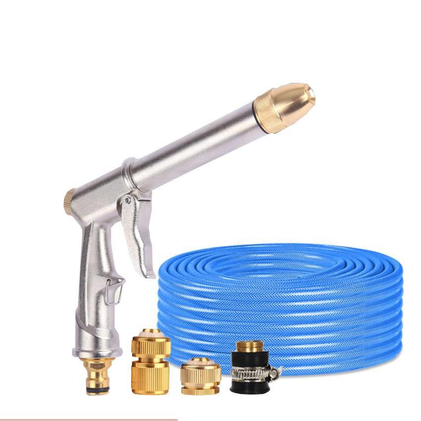 Vòi nước vòi phun nước rửa xe tưới cây tăng áp thông minh + bộ dây bơm nước cao cấp TLG 206810 đầu đồng,cút đồng