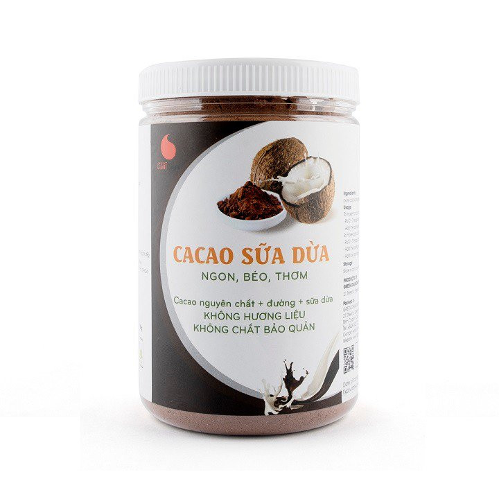 Cacao sữa dừa 3in1 thơm ngon , dạng hũ dễ bảo quản Light Cacao - 550g