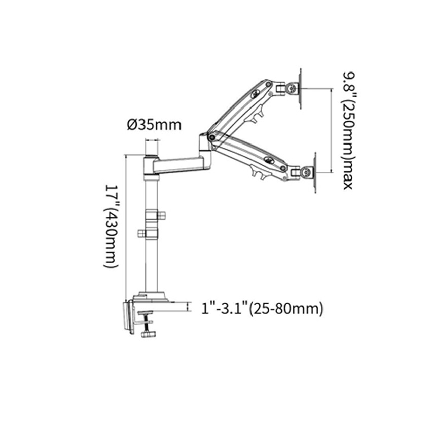 Giá treo màn hình LCD H180 (22 inch - 32 inch) - Hàng chính hãng