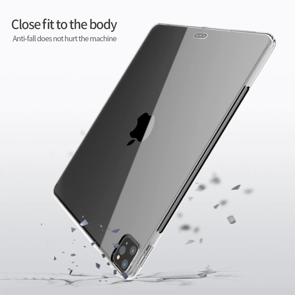 Ốp Lưng Silicon Dẻo Trong Suốt Cho iPad Pro 11 inch 2018/2020/2021 Chống Sốc, Chống Va Đập
