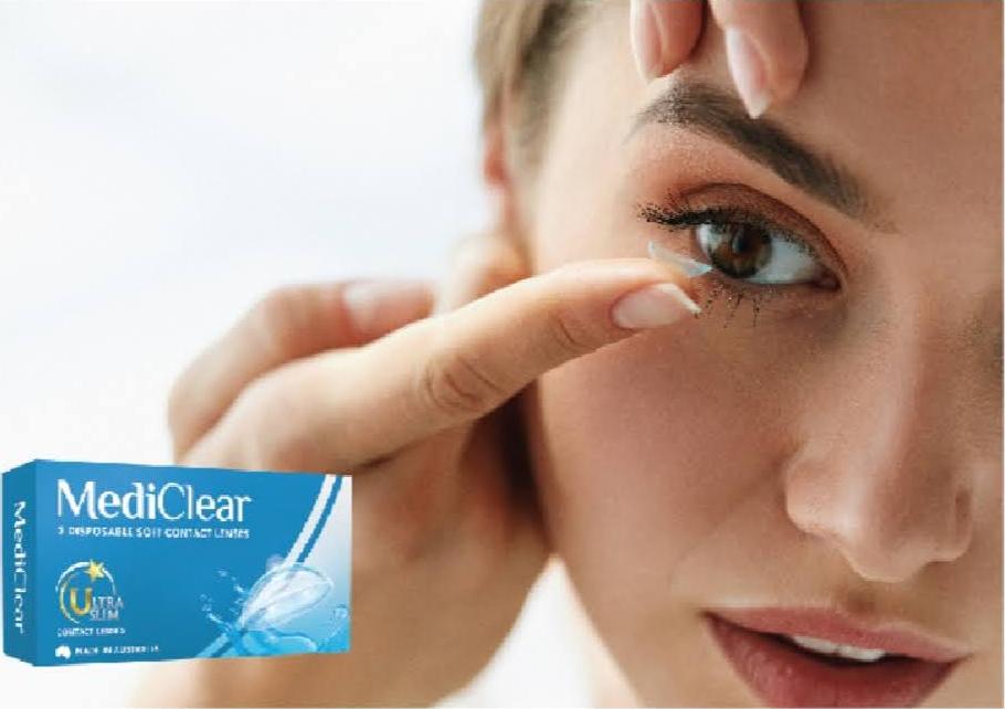 Kính Áp Tròng Australia Cận Thị Không Màu Mediclear 3 Tháng