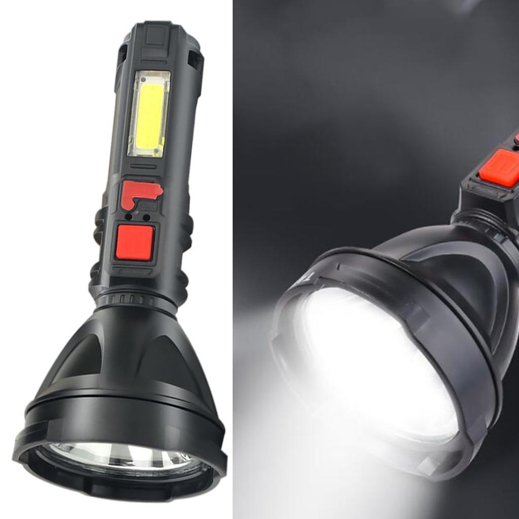 Outdoor LED USB Rechargeable Flashlight Camping Lamp with Side Light