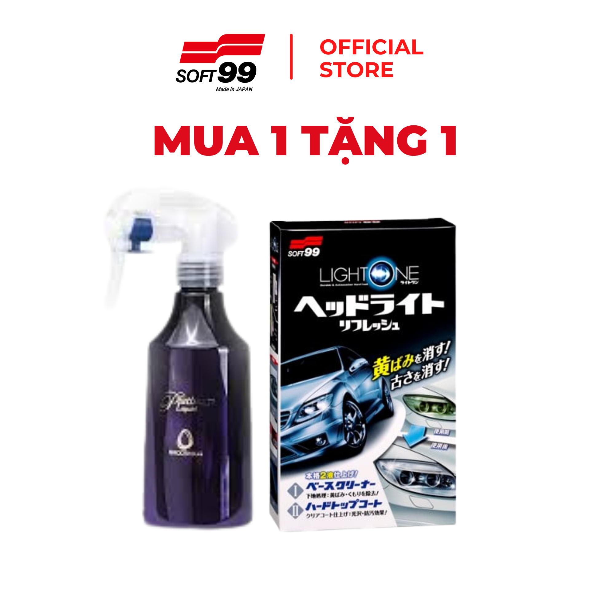 Chai Xịt Phủ Bóng Sơn Ôtô Cao Cấp Platinum Liquid W-522 230ml