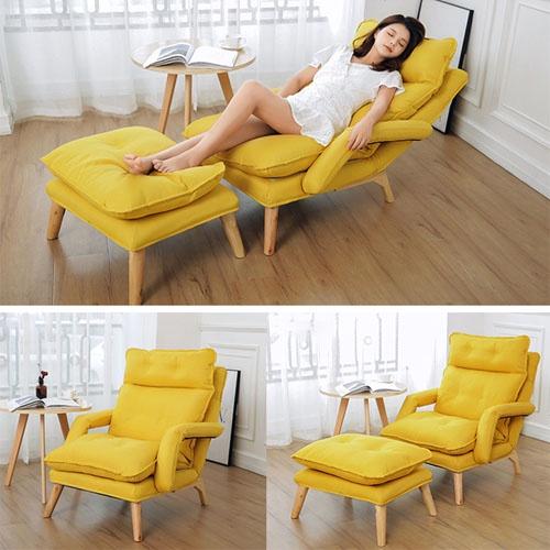 GHẾ BÀNH THƯ GIÃN- GHẾ SOFA THƯ GIÃN ĐỌC SÁCH BÁO TẶNG KÈM ĐÔN PHONG CÁCH TRẺ TRUNG HÀN QUỐC MỚI