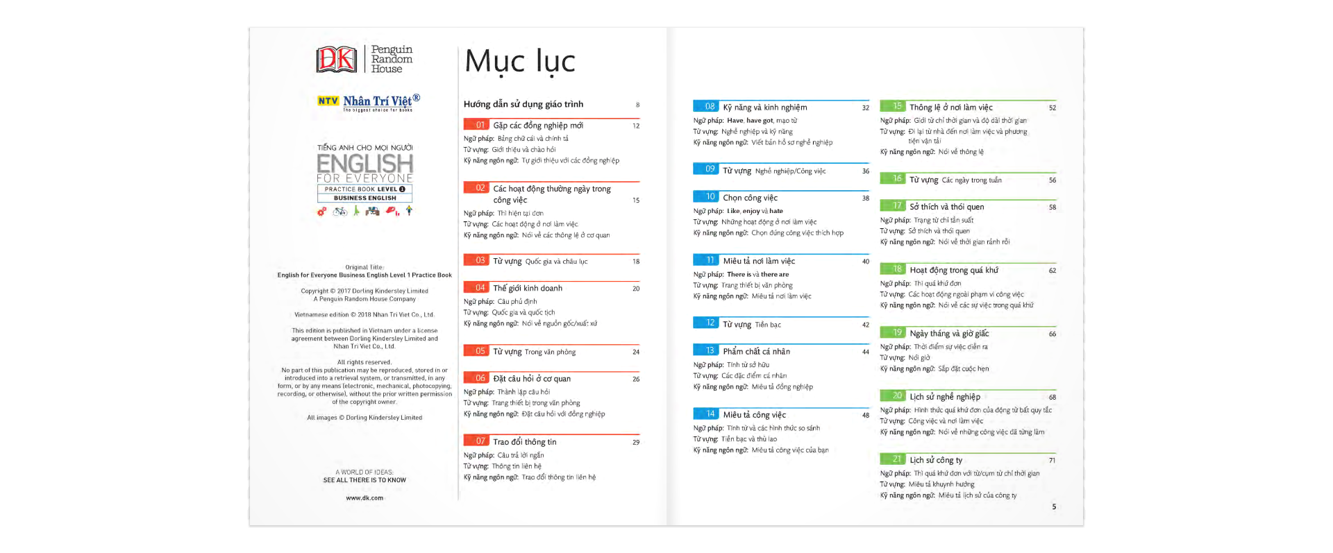 Sách English For Everyone - Business English - Practice Book Level 1 (Kèm 1 Đĩa CD - Room)